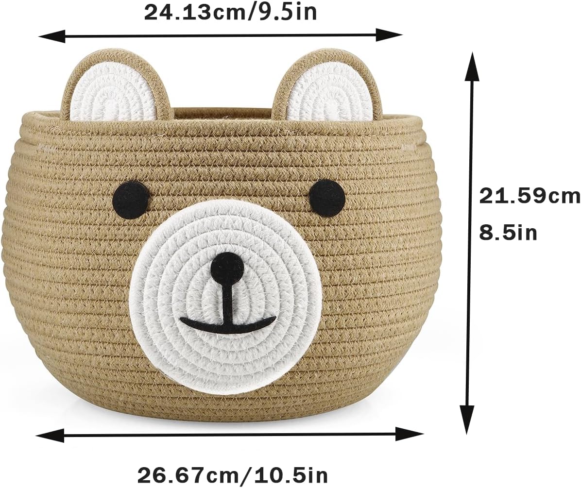 Soft Cotton Baby Basket | Diaper & Toy Storage | Australia