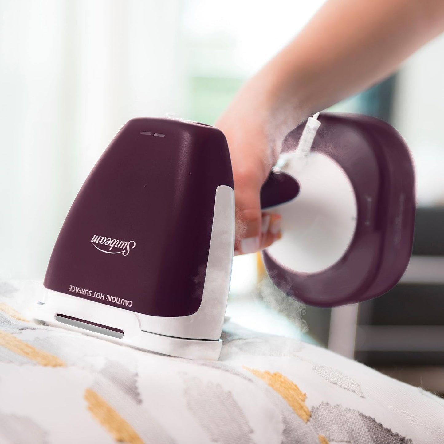 Sunbeam Power Steam Handheld Garment Steamer | Fast Wrinkle Remover