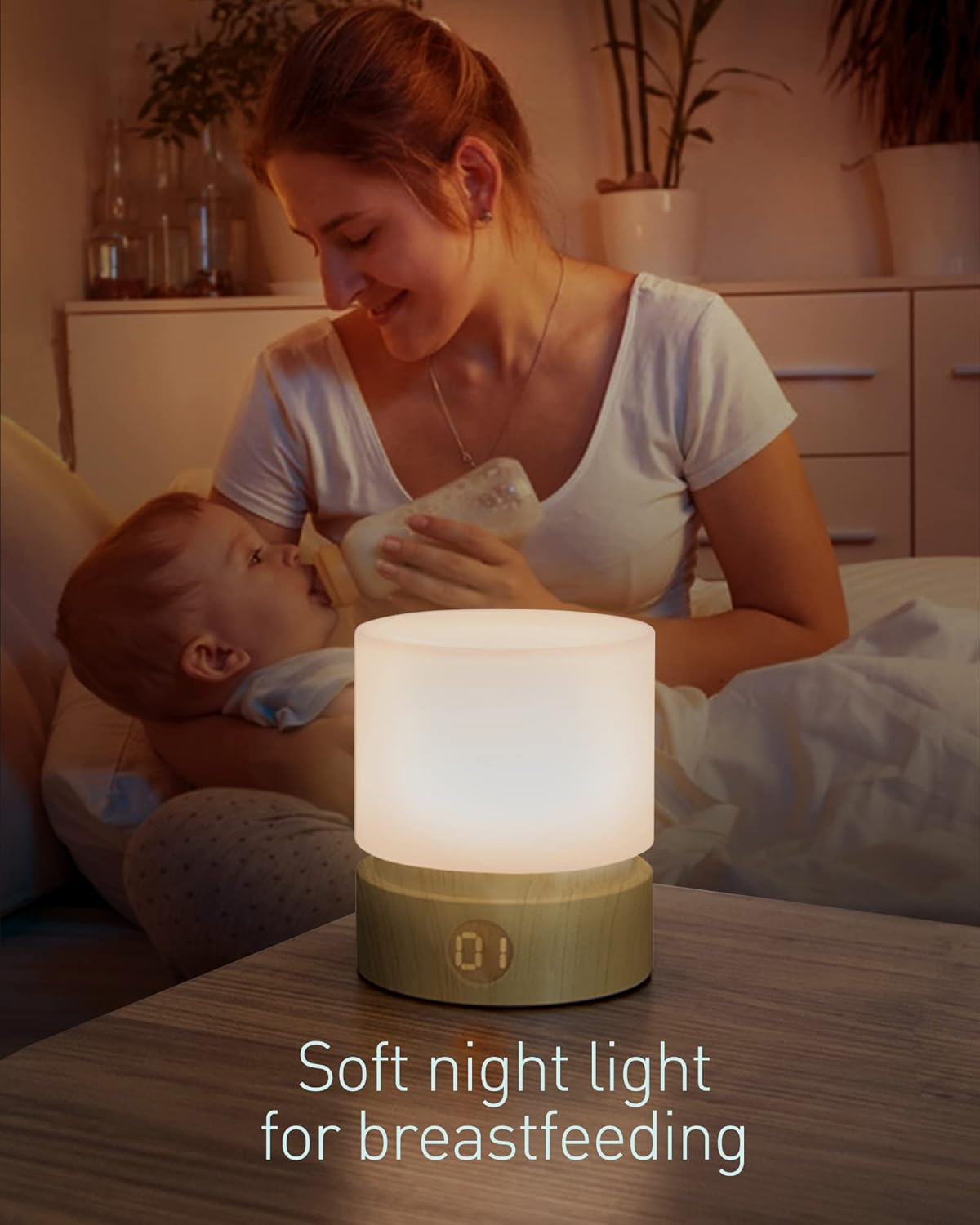 Warm Light Nursery Night Light | Timer | Portable Lamp