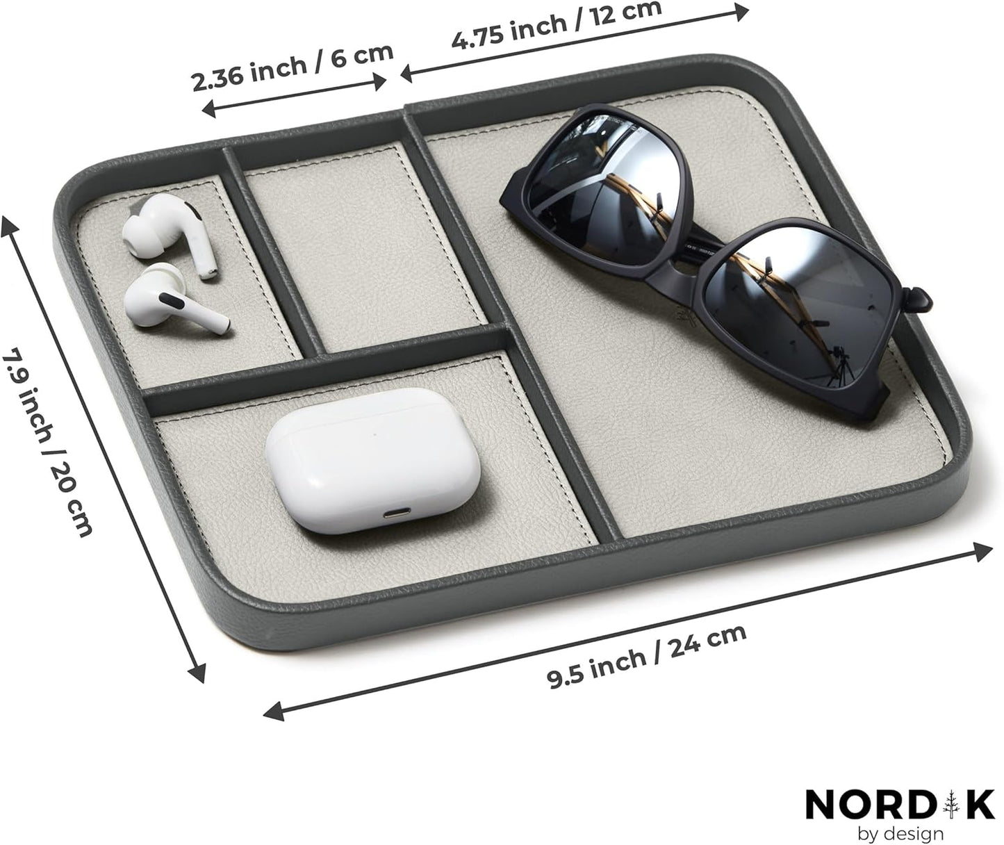 Modern Catchall Tray | Premium Leather EDC Organiser