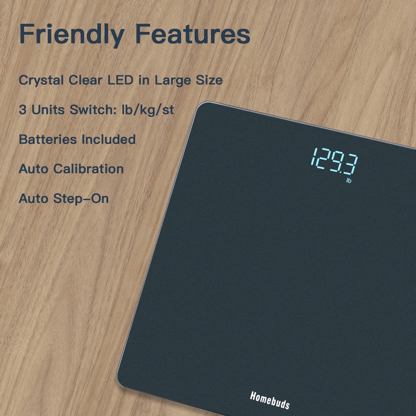 Accurate Digital Bathroom Scale - Weight Scale with Easy-to-Read LED | Australia