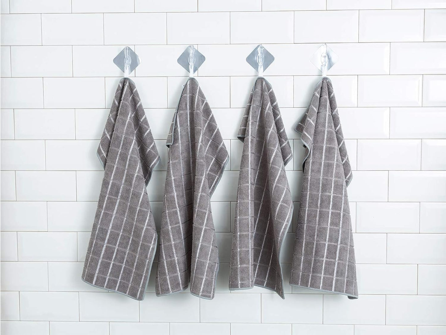 Microfiber Kitchen Towels Set of 8 | Super Absorbent Dish Cloths