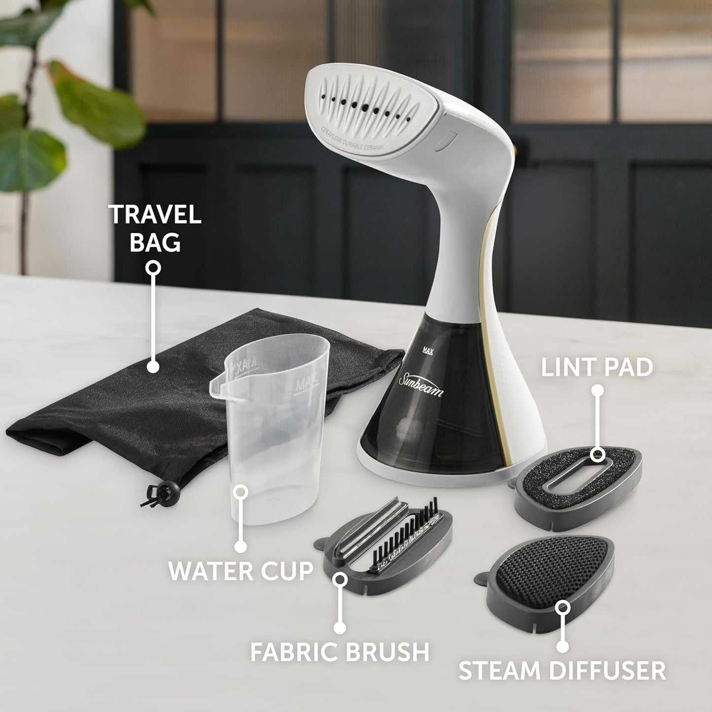 Sunbeam Power Steam Handheld Garment Steamer | Fast Wrinkle Remover