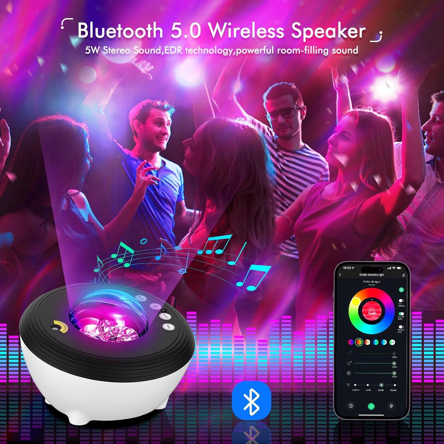 Star Projector Galaxy Light - Home Planetarium Projector with 3D Nebula & Timer