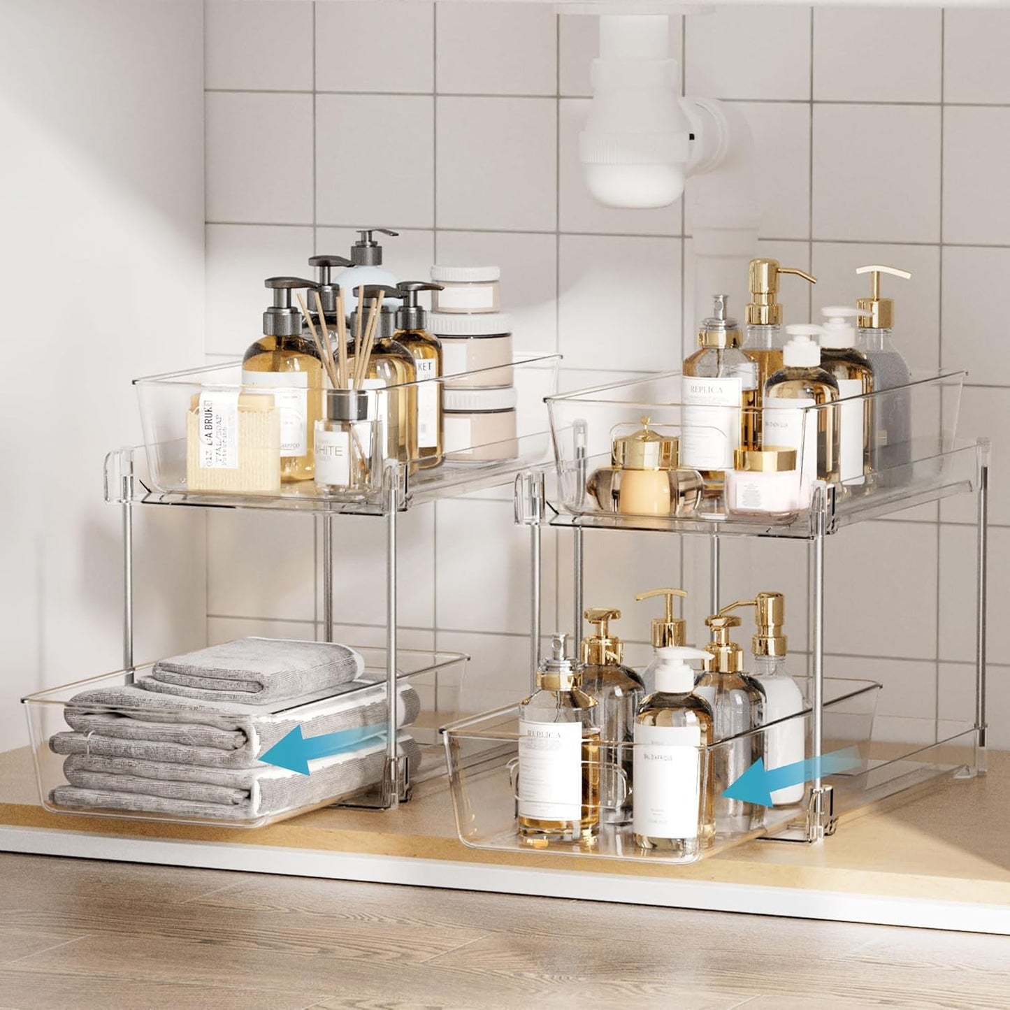 Clear Multi-Purpose Organizer - Under Sink & Bathroom Storage