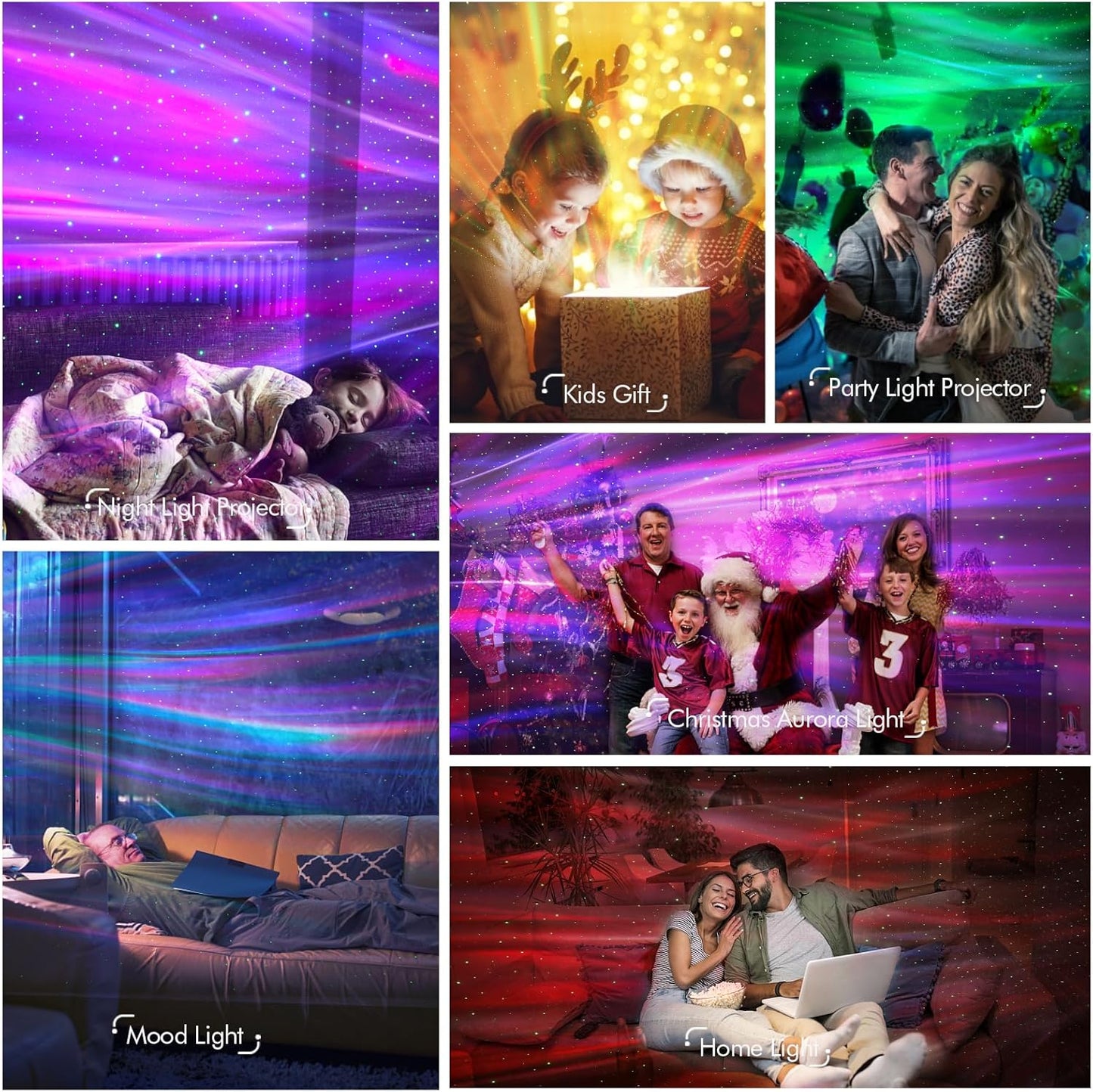 Star Projector Galaxy Light - Home Planetarium Projector with 3D Nebula & Timer
