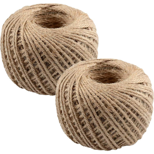 Feldspar Garden Jute String Twine 2-Pieces Set, 2 x 48 Meter
