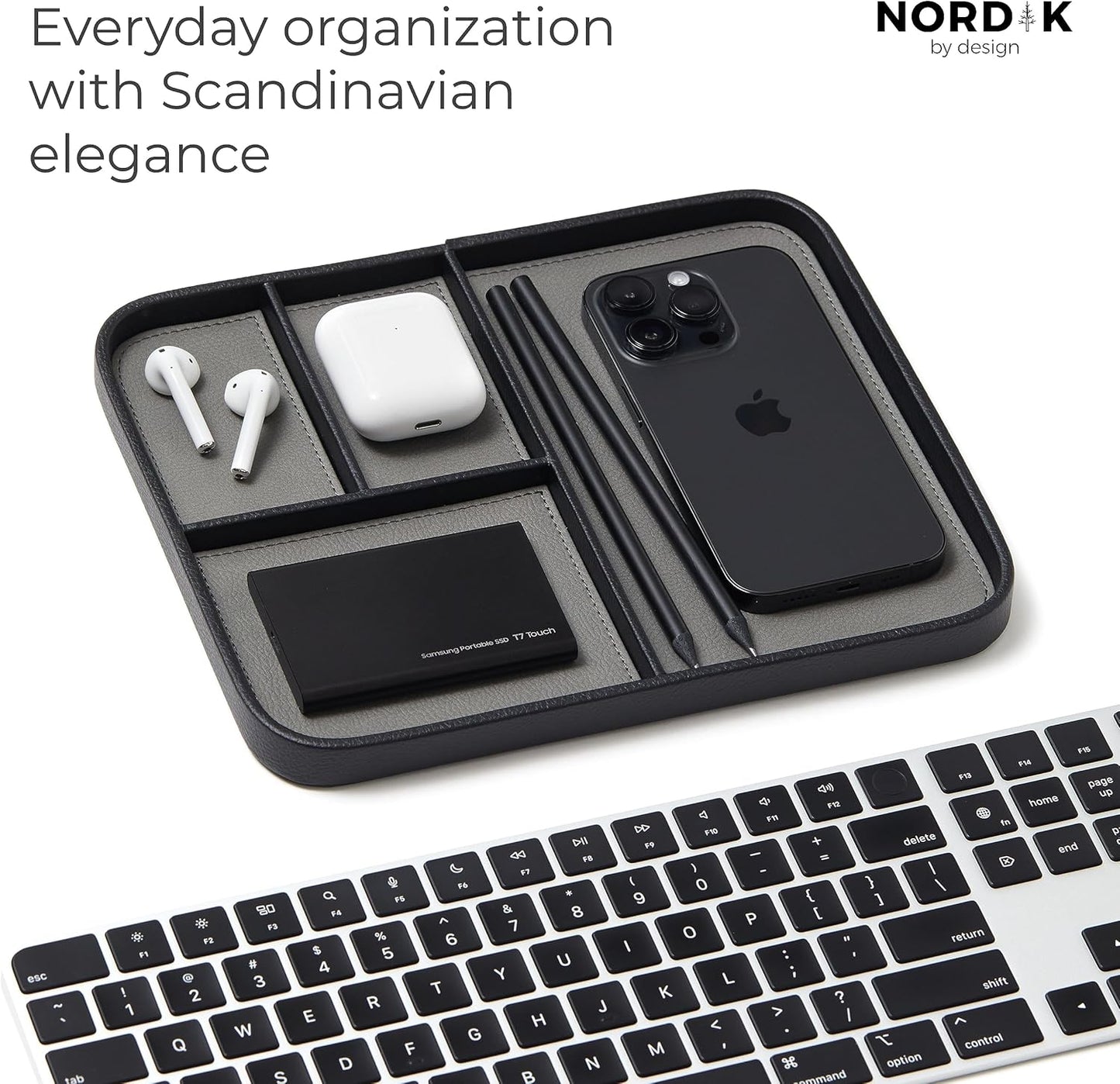 Modern Catchall Tray | Premium Leather EDC Organiser