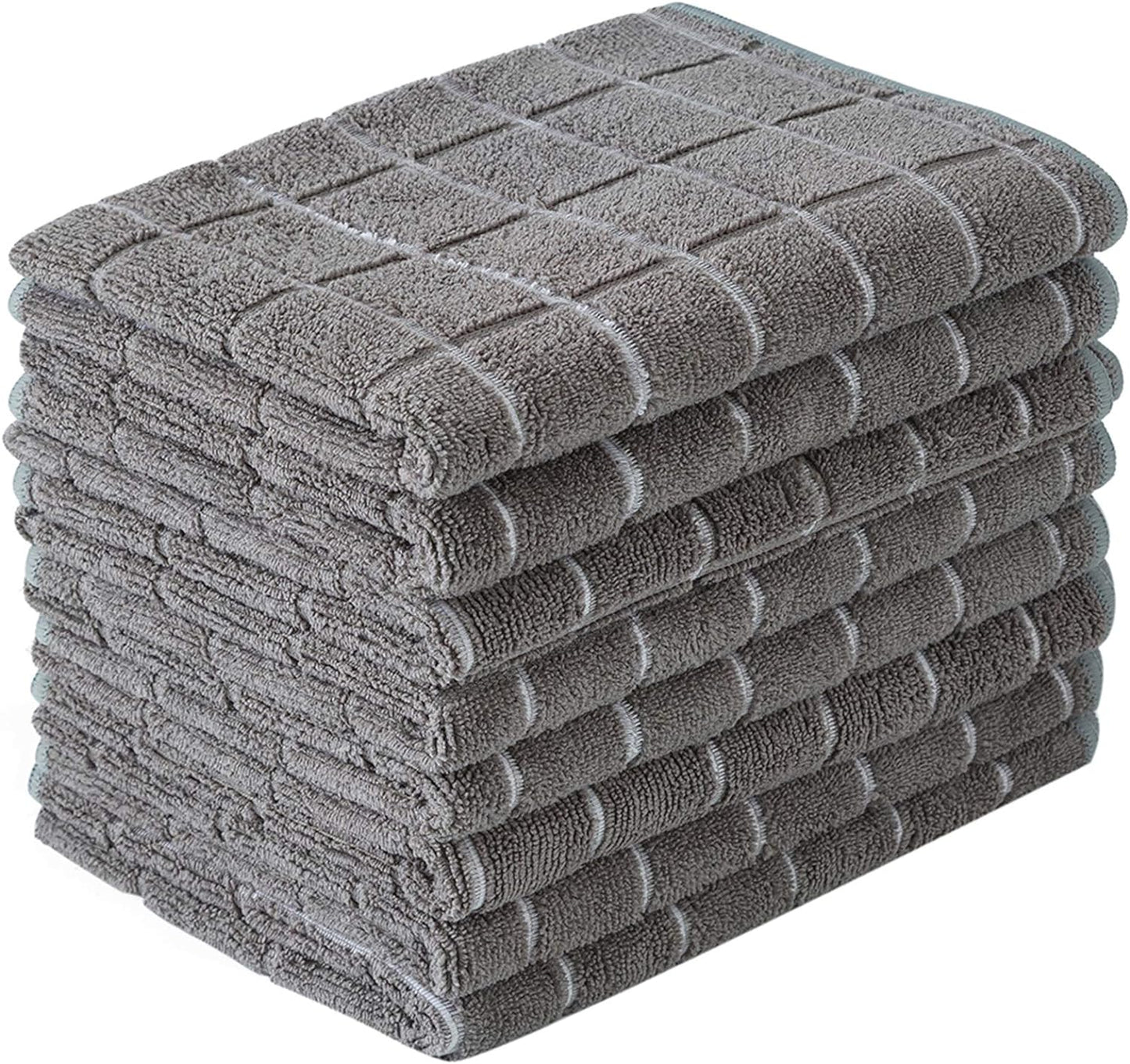 Microfiber Kitchen Towels Set of 8 | Super Absorbent Dish Cloths