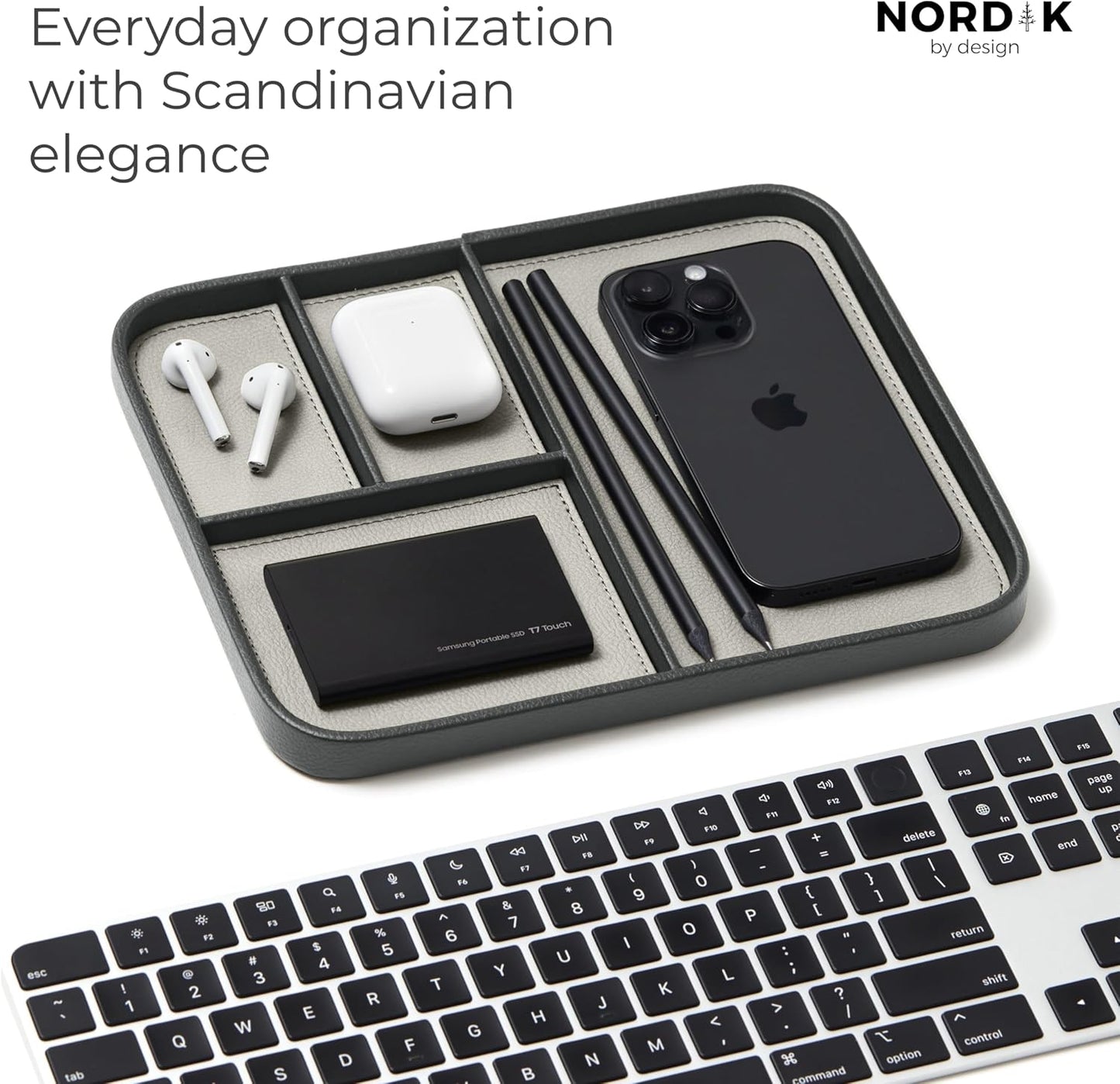 Modern Catchall Tray | Premium Leather EDC Organiser