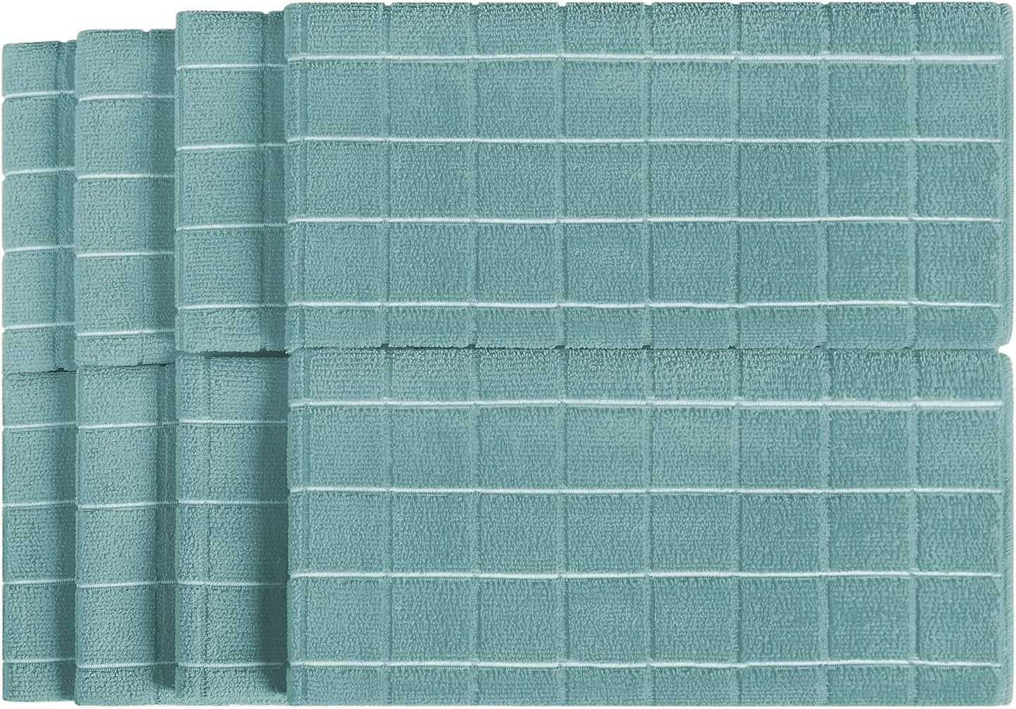 Microfiber Kitchen Towels Set of 8 | Super Absorbent Dish Cloths