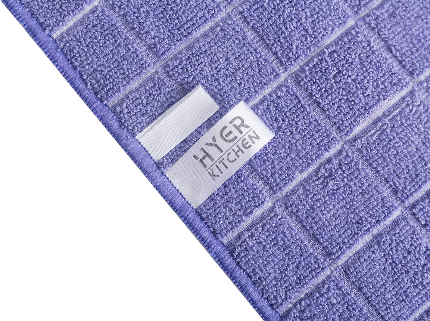 Microfiber Kitchen Towels Set of 8 | Super Absorbent Dish Cloths