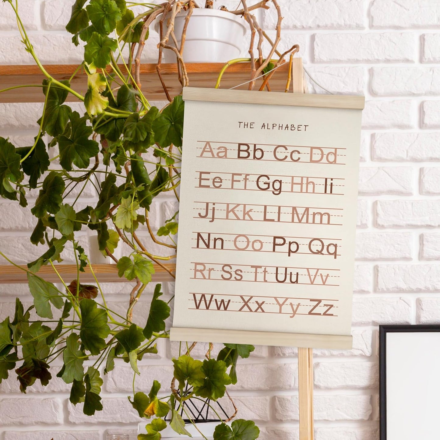 Alphabet, Numbers, Nursery Wall Art Decor | Linen Canvas Prints | Australia