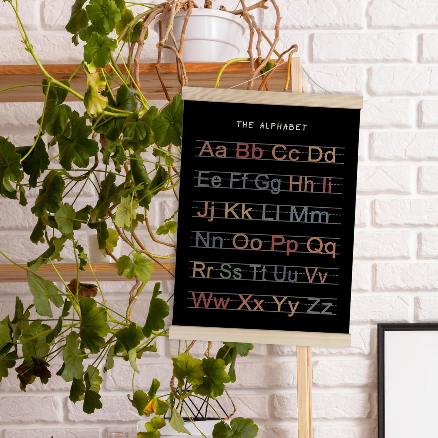 Alphabet, Numbers, Nursery Wall Art Decor | Linen Canvas Prints | Australia