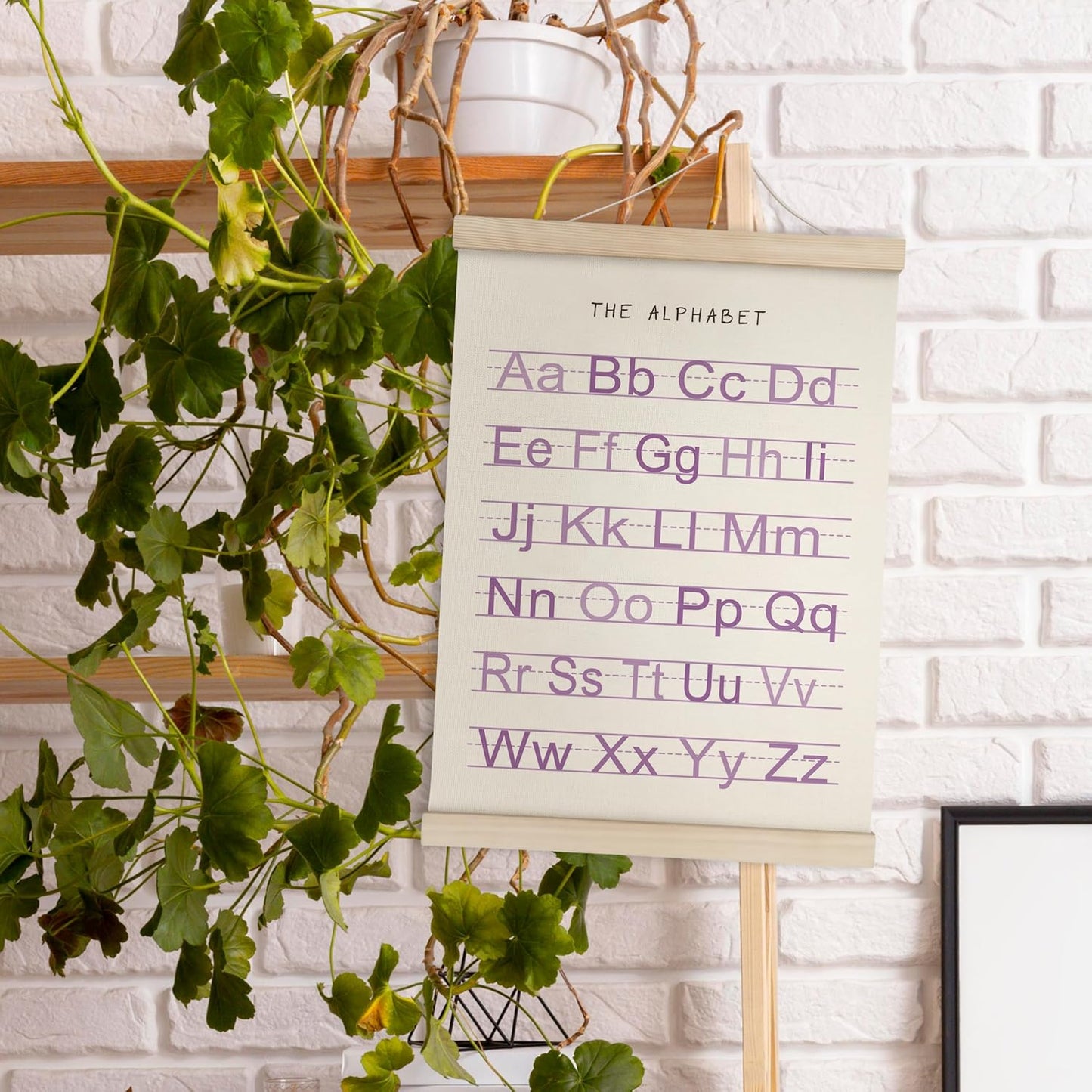 Alphabet, Numbers, Nursery Wall Art Decor | Linen Canvas Prints | Australia