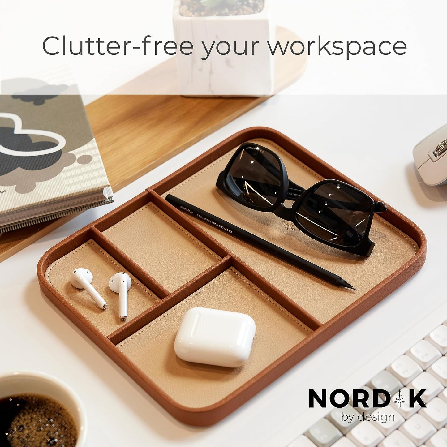 Modern Catchall Tray | Premium Leather EDC Organiser
