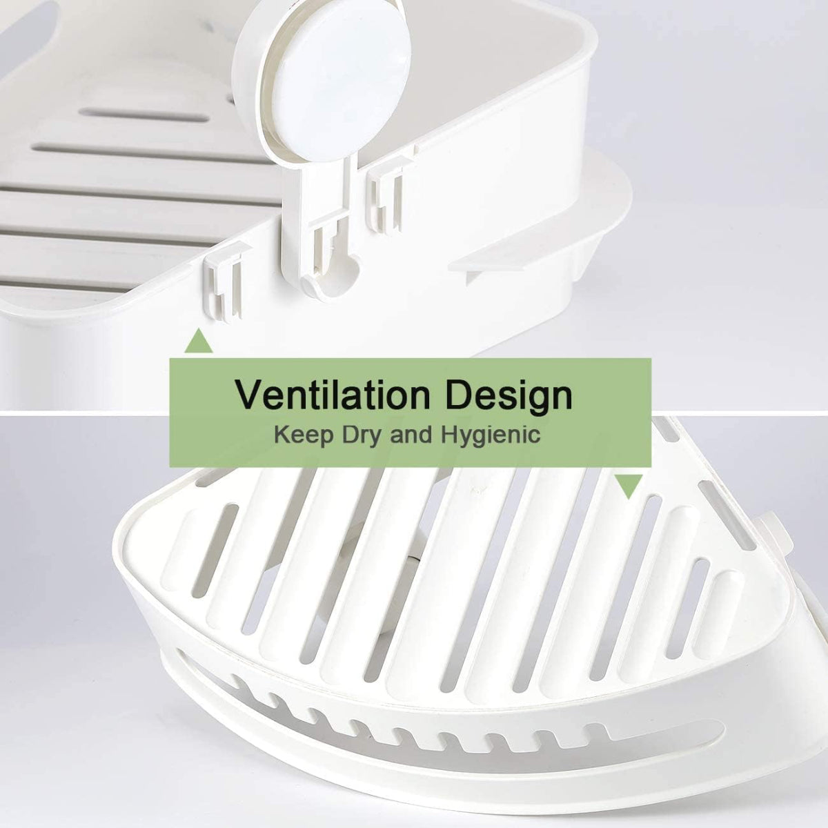 showing ventilation of caddy for great hygiene