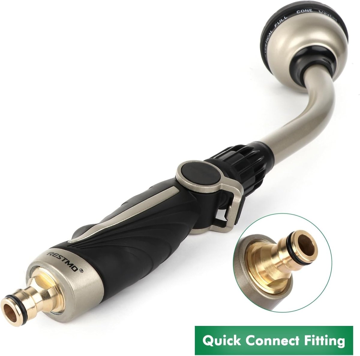 9-Pattern Metal Spray Gun – High-Pressure Hose Nozzle for Lawn, Car & Pets