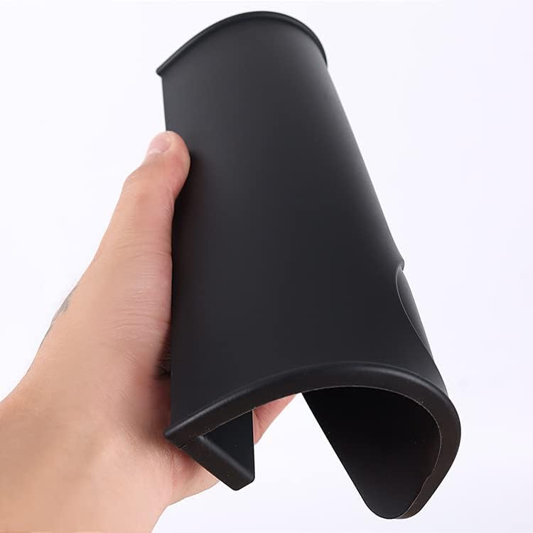Coffee Tamper Mat, Food Safe Silicone Coffee Tamp Mat Anti-Slip, Espresso Tamping Mat Food Grade Non-Slip Coffee Pad Tamp Station Espresso Accessory(Black-ZY1)