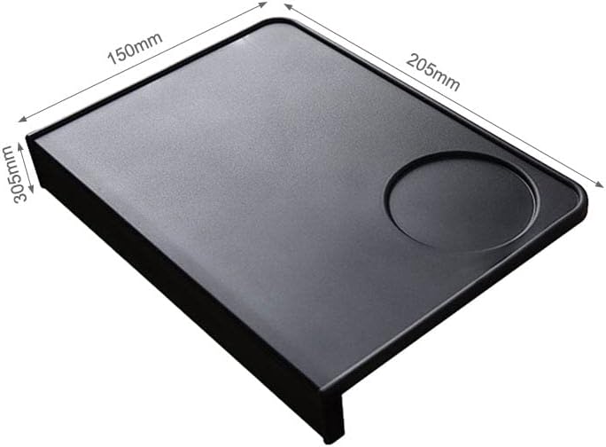 Coffee Tamper Mat, Food Safe Silicone Coffee Tamp Mat Anti-Slip, Espresso Tamping Mat Food Grade Non-Slip Coffee Pad Tamp Station Espresso Accessory(Black-ZY1)
