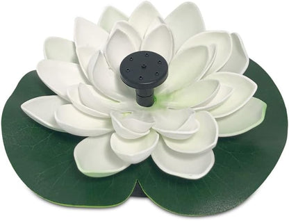 Solar Fountain,Square Solar Water Fountain with 6 Nozzle,1.2W Bird Bath Solar Water Pump with Extended - Length,Submersible Pump for Pond, Pool, Garden, Fish Tank