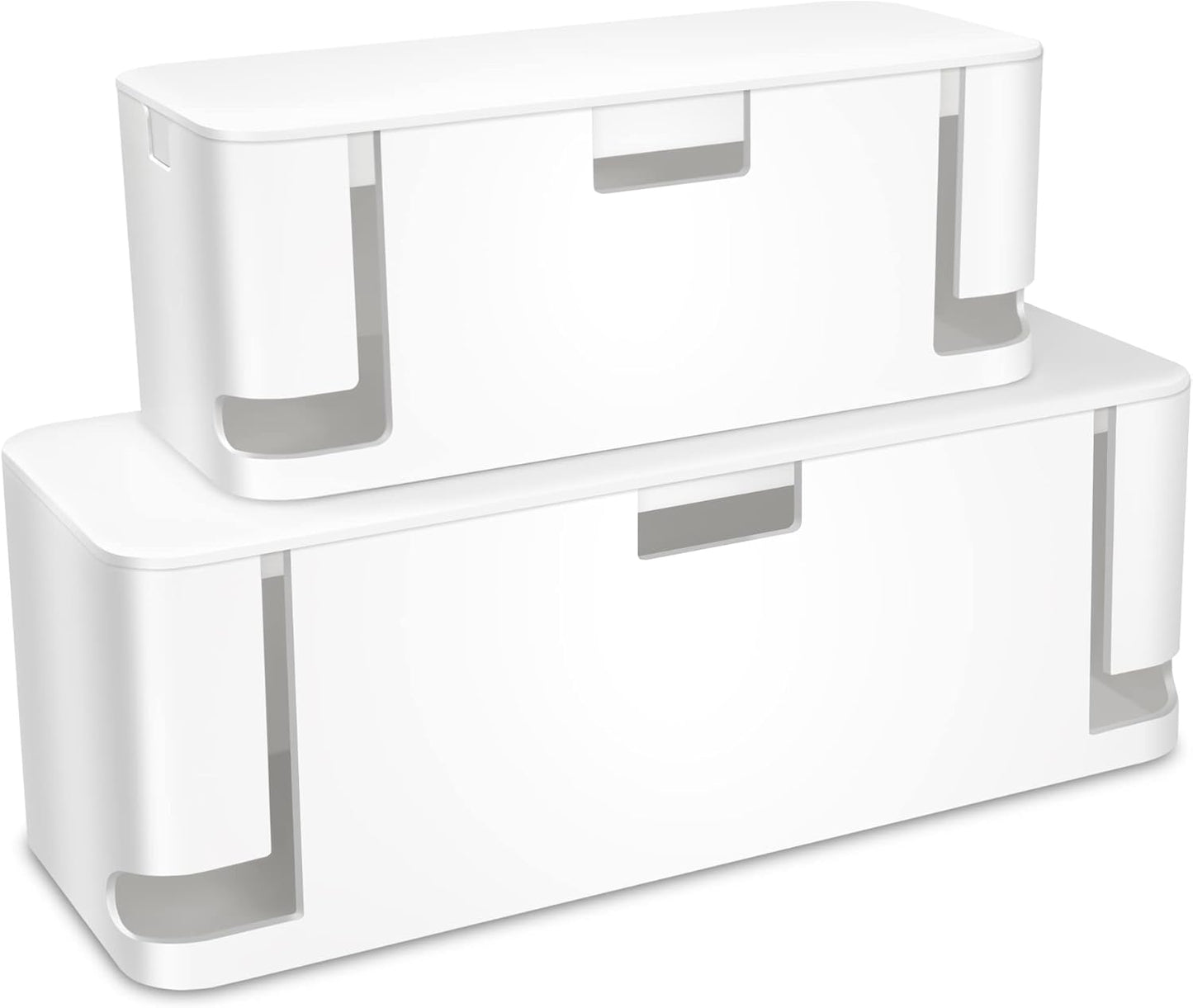 2-Pack Cable Management Box | Power Strip Hider