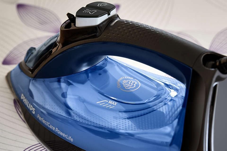 Smart Steam Iron for All Fabrics | Auto Shutoff & SteamGlide Plus Soleplate