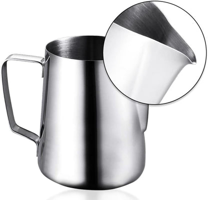 Stainless Steel Milk Frothing Jug | Perfect Coffee & Lattes