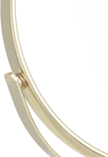 Double-Sided Magnifying Mirror for Makeup & Skincare - Gold Finish