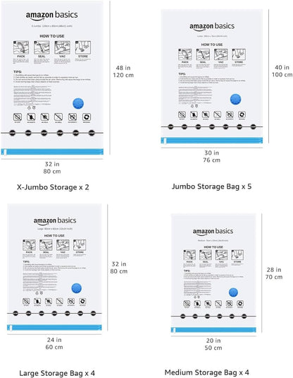 Vacuum Storage Bags 6-Pack | Space Saver Bags for Clothes & Linen | Australia