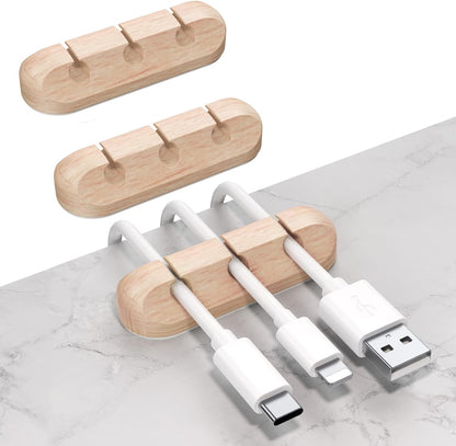 Cable Holder Clips | Desk Cord Organizer | Wire Management Solution