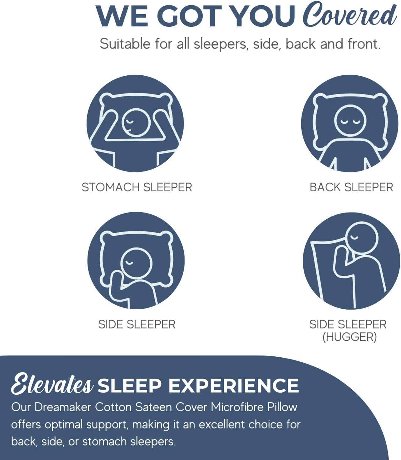 Luxurious Hypo-allergenic Pillows - Ultimate Comfort for All Sleepers - Dreamaker