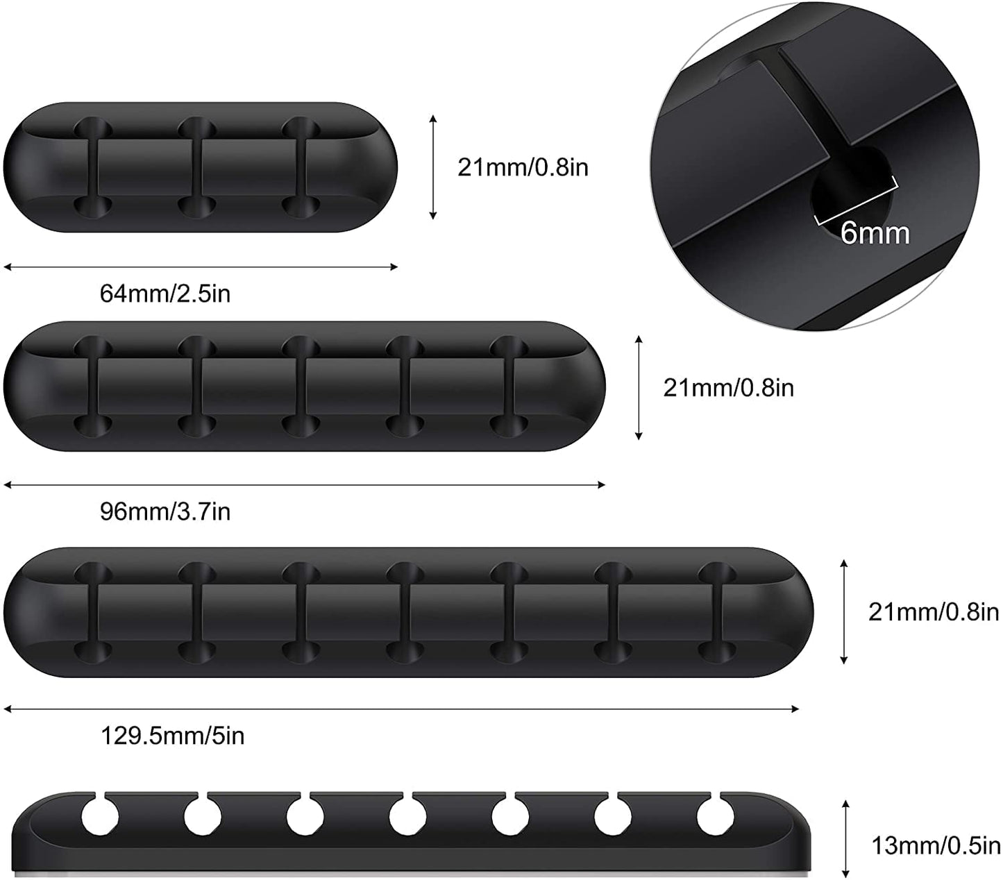 Cable Holder Clips | Desk Cord Organizer | Wire Management Solution