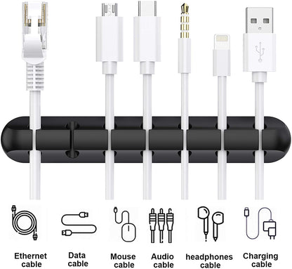Cable Holder Clips | Desk Cord Organizer | Wire Management Solution