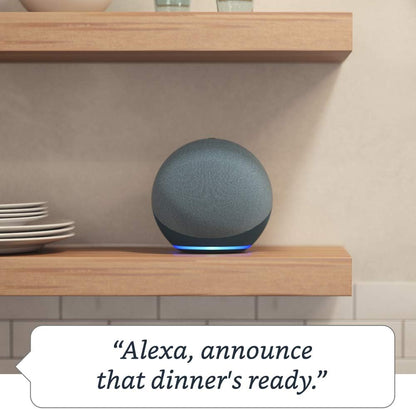 Echo (Newest gen) | Voice Controlled Smart Speaker with Built-in Hub - Premium Audio & WiFi Extender