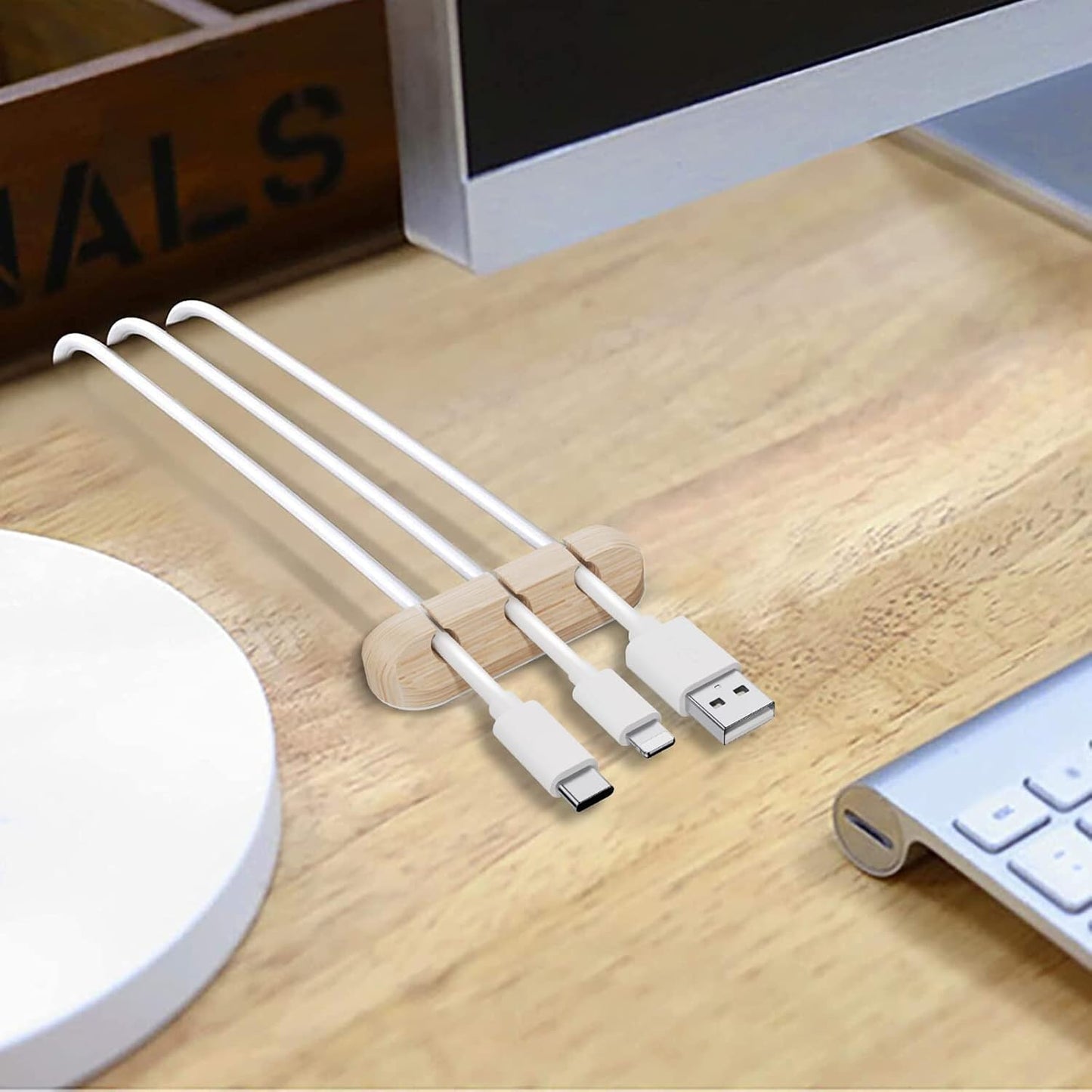 Cable Holder Clips | Desk Cord Organizer | Wire Management Solution
