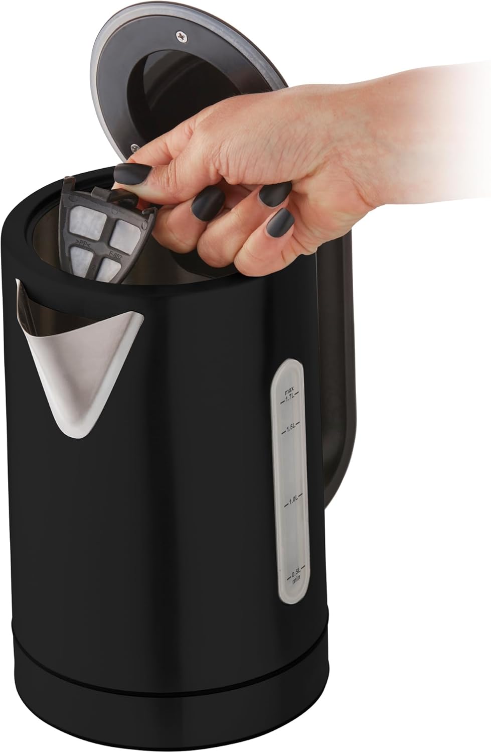 Russell Hobbs RHK510 Addison Kettle, 5 Temperature Settings, 1.7 L Capacity, Easy to Clean, Silver