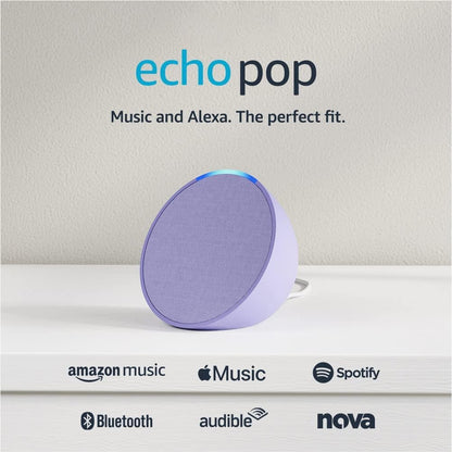 Echo Pop | Full sound compact Wi-Fi and Bluetooth smart speaker