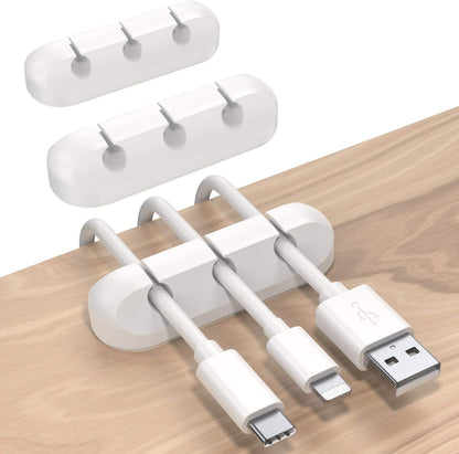 Cable Holder Clips | Desk Cord Organizer | Wire Management Solution