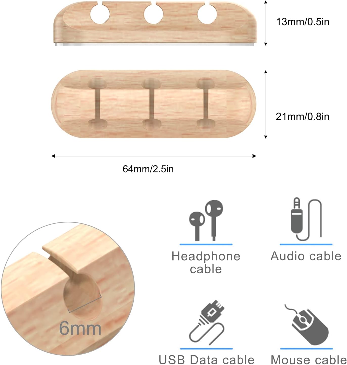 Cable Holder Clips | Desk Cord Organizer | Wire Management Solution