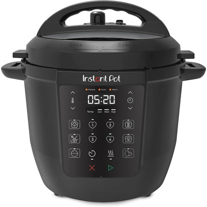 Instant Pot Duo 7-in-1 Multicooker, 5.7L - Pressure Cooker, Slow Cooker, Rice Cooker, Sauté Pan, Yogurt Maker, Steamer and Food Warmer, Brushed Stainless Steel,Black/ Grey