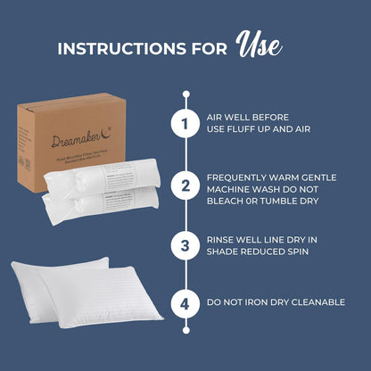 Luxurious Hypo-allergenic Pillows - Ultimate Comfort for All Sleepers - Dreamaker