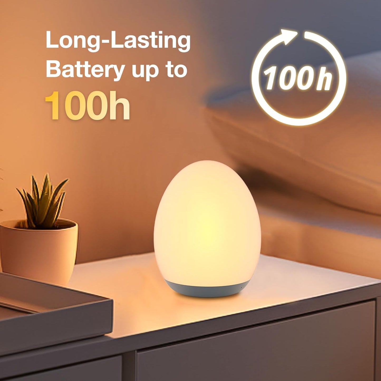 Colour Changing Night Light | Baby Safe Nursery Lamp | Timer