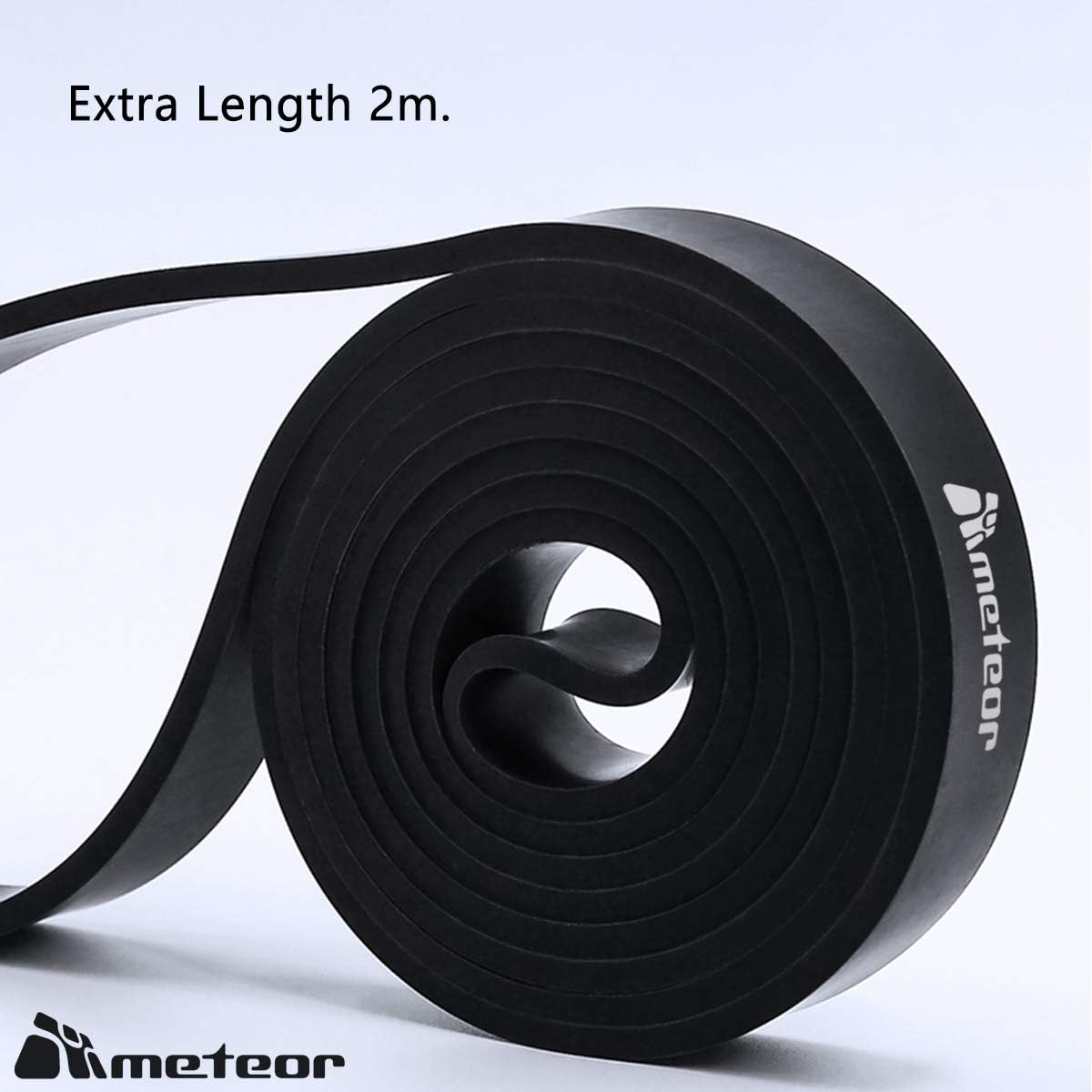 Meteor Essential Power Bands, Resistance Loop Set, Natural Latex Fitness Bands for Workout, Yoga, Weightlifting, Physical Therapy, Rehab, Bench Press, Dead Lift, Improve Mobility and Strength