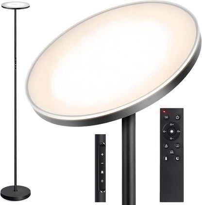 Modern LED Floor Lamp with Remote | Eye-Caring & Dimmable