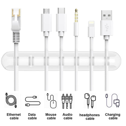 Cable Holder Clips | Desk Cord Organizer | Wire Management Solution