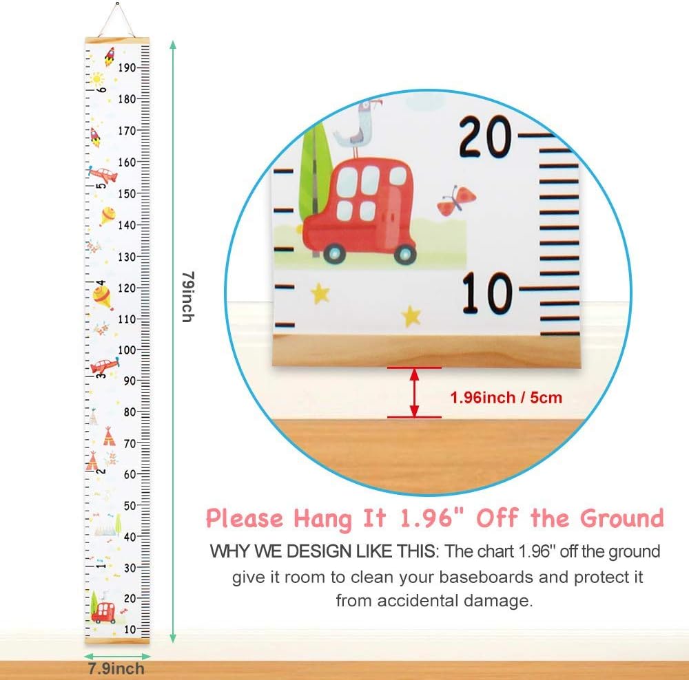 Kids Height Chart | Canvas Growth Chart | Nursery Decor | Australia