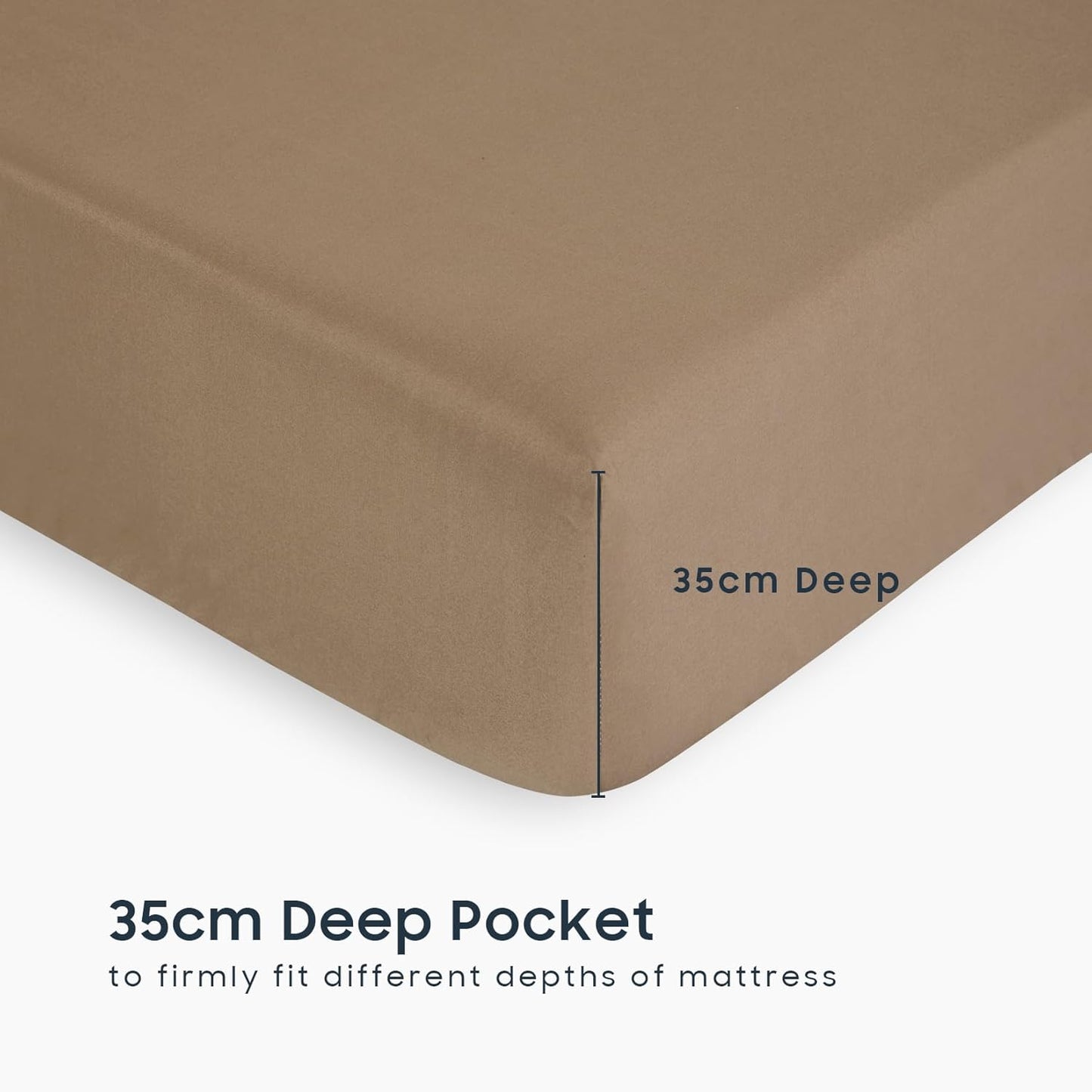 Wake In Cloud - White Sheet Set, 1000TC Ultra Soft Microfiber, Fitted Sheet & Flat Sheet & 2 Pillowcases (4 pcs, Queen Size)