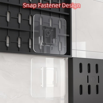 9SHOME Pegboard Combination Kit, 4Pcs Peg Boards with 18Pcs Accessories Modular Hanging for Wall Organiser, Wall Mounted Display Pegboard Panel Kits for Craft, Ornaments, Nursery, Office, Bedroom