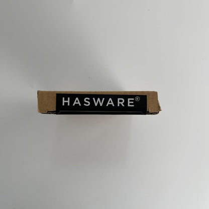 HASWARE 4 Inch Brass Modern Curvy House Number Polished Brass Finish Stylish Door Numbers Signage Plaque Street Home Address Numerals (A, Brass)